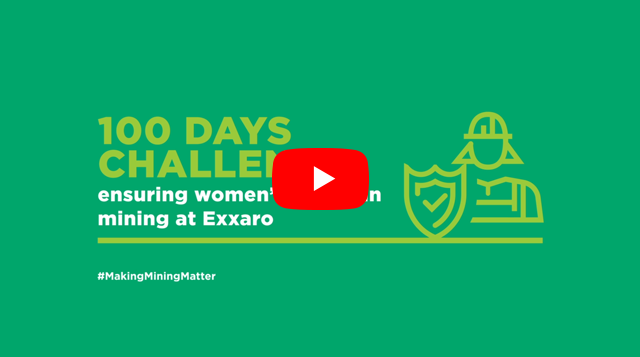 100 DAYS CHALLENGE: ensuring women’s safety in
                            mining at Exxaro [video]